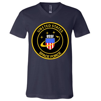 United States Space Force USSF V-Neck T-Shirt