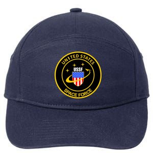 United States Space Force USSF 7-Panel Snapback Hat