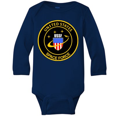 United States Space Force USSF Baby Long Sleeve Bodysuit