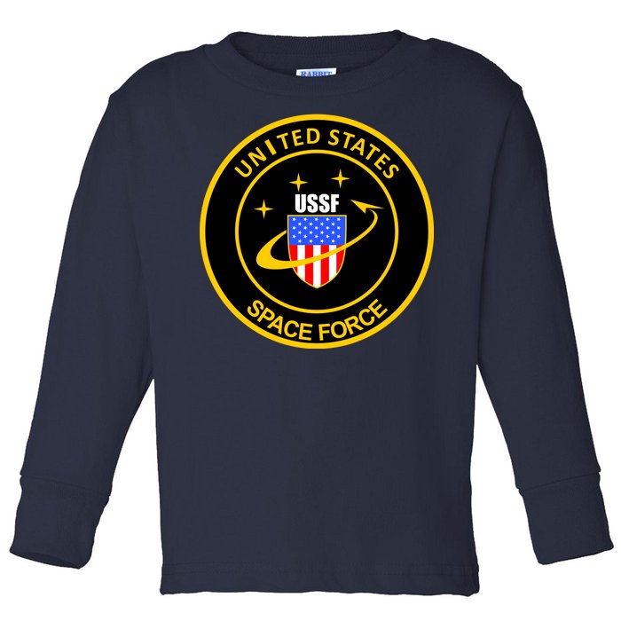 United States Space Force USSF Toddler Long Sleeve Shirt