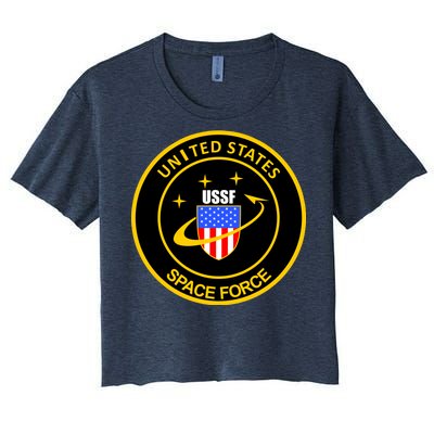 United States Space Force USSF Women's Crop Top Tee