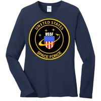 United States Space Force USSF Ladies Long Sleeve Shirt