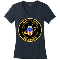 United States Space Force USSF Women's V-Neck T-Shirt