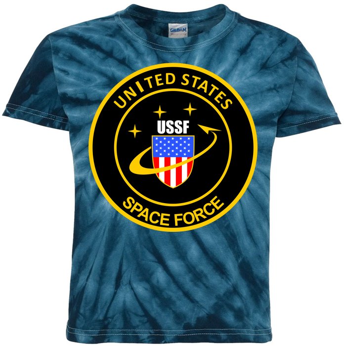 United States Space Force USSF Kids Tie-Dye T-Shirt