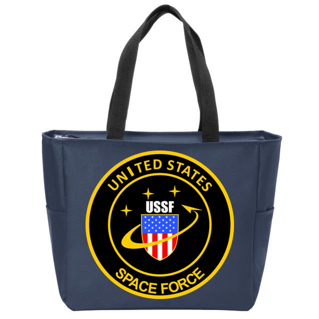 United States Space Force USSF Zip Tote Bag