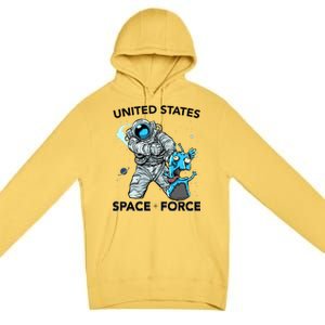 United States Space Force USSF Alien Fight Premium Pullover Hoodie