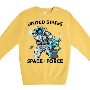 United States Space Force USSF Alien Fight Premium Crewneck Sweatshirt