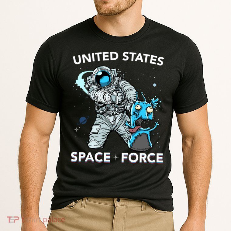 United States Space Force USSF Alien Fight Performance Shirt