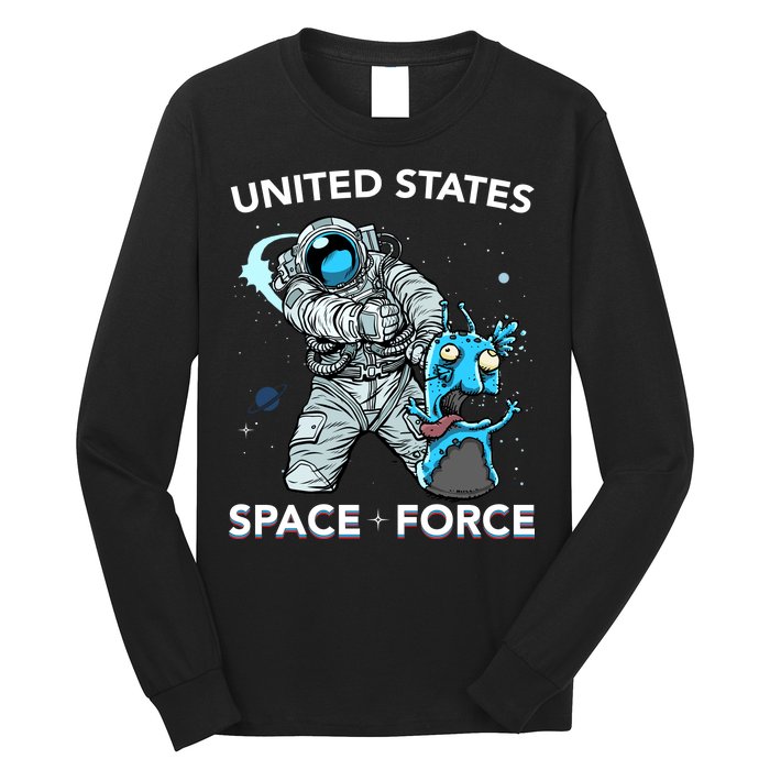 United States Space Force USSF Alien Fight Long Sleeve Shirt