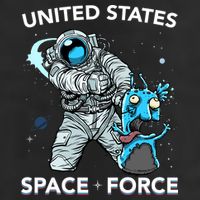 United States Space Force USSF Alien Fight 11oz C Handle Ceramic Mug