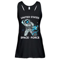 United States Space Force USSF Alien Fight Ladies Essential Flowy Tank