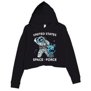 United States Space Force USSF Alien Fight Crop Fleece Hoodie