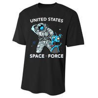 United States Space Force USSF Alien Fight Performance Sprint T-Shirt