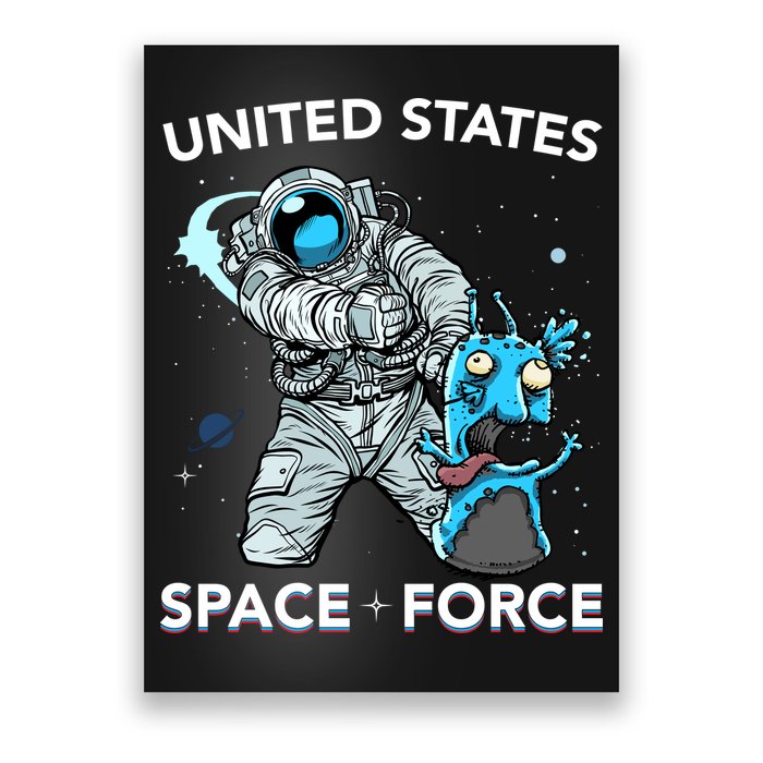 United States Space Force USSF Alien Fight Poster