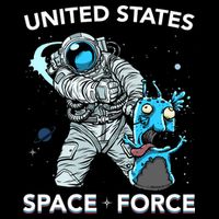 United States Space Force USSF Alien Fight Poster