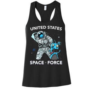 United States Space Force USSF Alien Fight Women's Racerback Tank