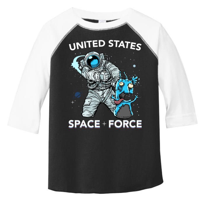 United States Space Force USSF Alien Fight Toddler Fine Jersey T-Shirt