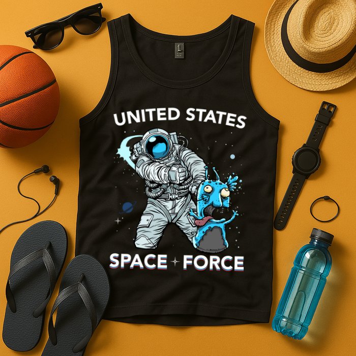 United States Space Force USSF Alien Fight Tank Top