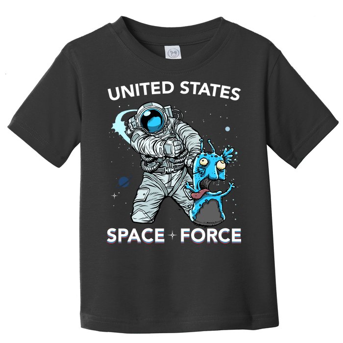 United States Space Force USSF Alien Fight Toddler T-Shirt