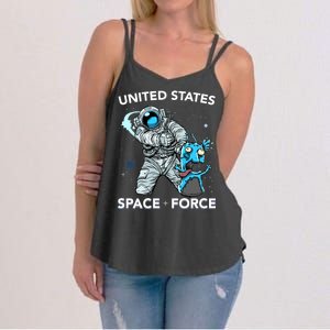 United States Space Force USSF Alien Fight Women's Strappy Tank