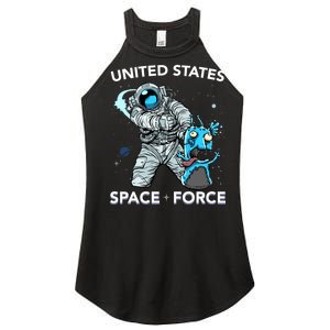 United States Space Force USSF Alien Fight Women's Perfect Tri Rocker Tank