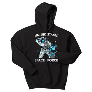 United States Space Force USSF Alien Fight Kids Hoodie