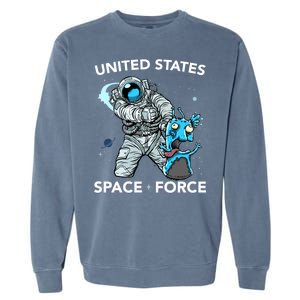 United States Space Force USSF Alien Fight Garment-Dyed Sweatshirt