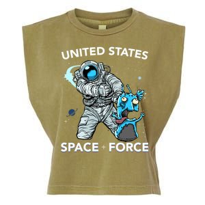 United States Space Force USSF Alien Fight Garment-Dyed Women's Muscle Tee