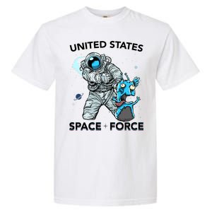 United States Space Force USSF Alien Fight Garment-Dyed Heavyweight T-Shirt