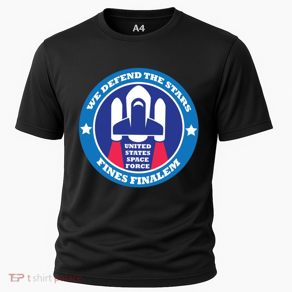 United States Space Force We Defend the Stars Cooling Performance Crew T-Shirt