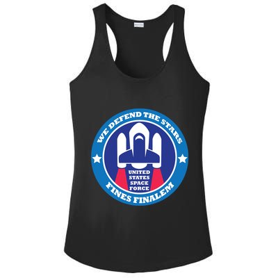 United States Space Force We Defend the Stars Ladies PosiCharge Competitor Racerback Tank