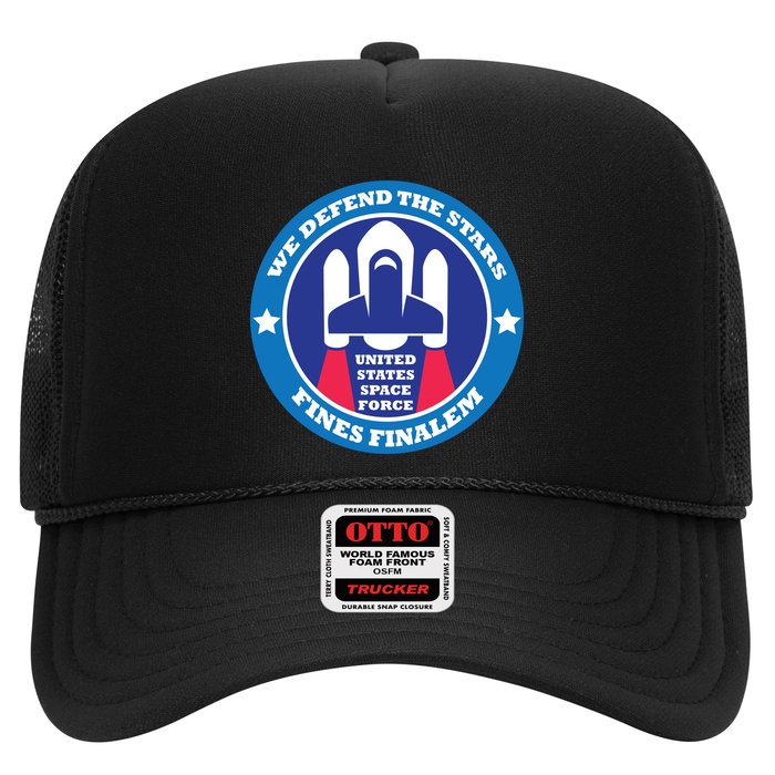 United States Space Force We Defend the Stars Trucker Hat