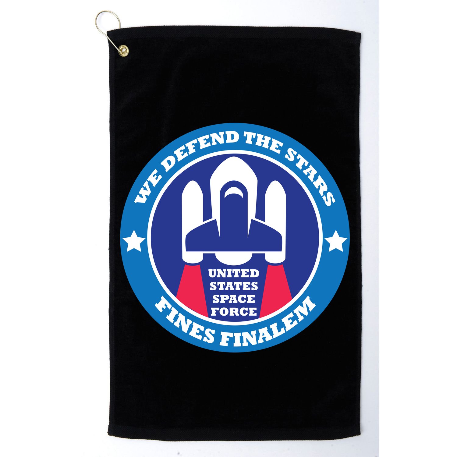 United States Space Force We Defend the Stars Golf Towel