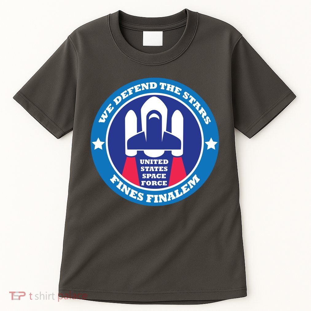 United States Space Force We Defend the Stars Tall T-Shirt