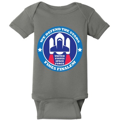 United States Space Force We Defend the Stars Baby Bodysuit