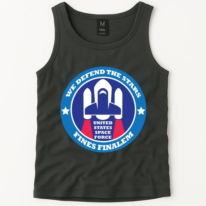 United States Space Force We Defend the Stars Tank Top
