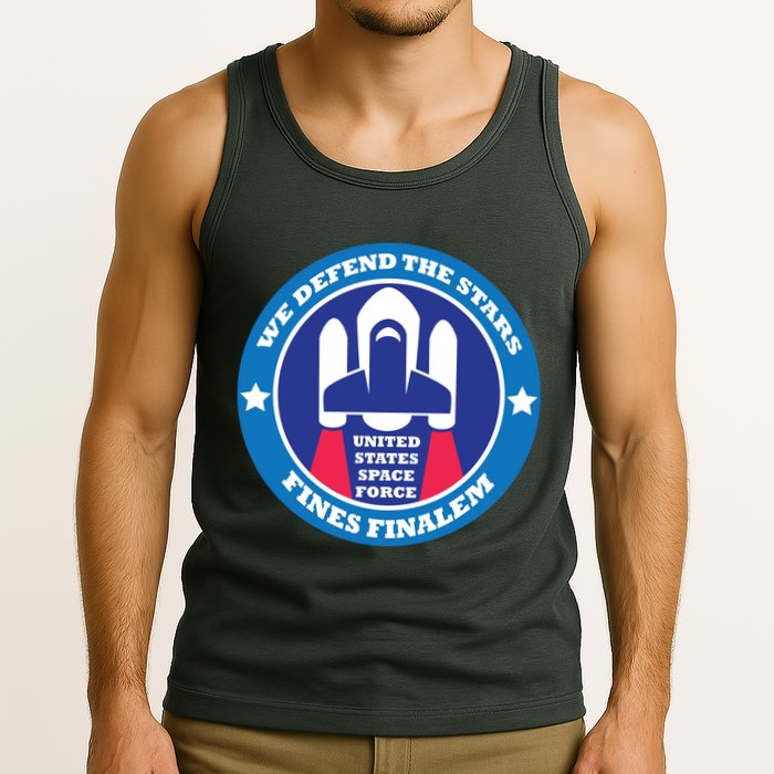 United States Space Force We Defend the Stars Tank Top