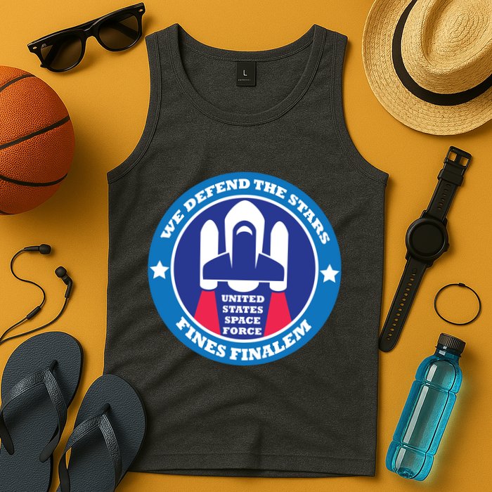 United States Space Force We Defend the Stars Tank Top