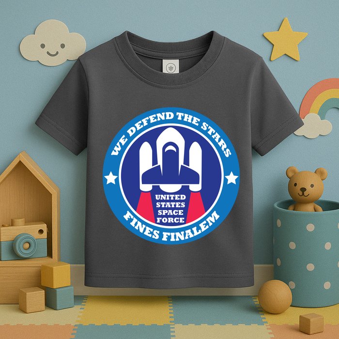 United States Space Force We Defend the Stars Toddler T-Shirt