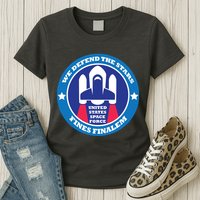 United States Space Force We Defend the Stars Womens T-Shirt