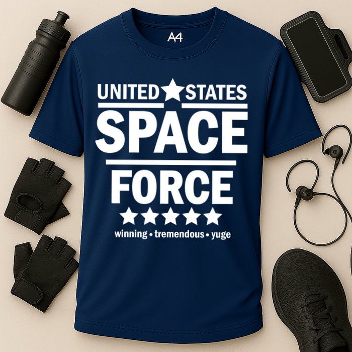 United States Space Force Winning Tremendous Yuge Cooling Performance Crew T-Shirt