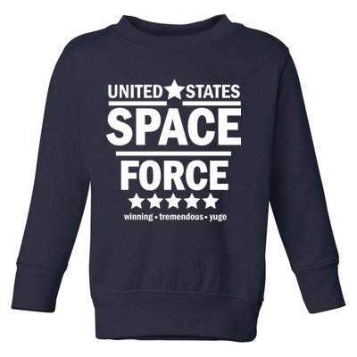 United States Space Force Winning Tremendous Yuge Toddler Sweatshirt