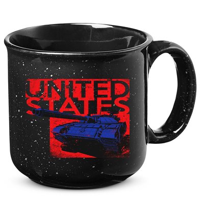 United States US Tank  15oz Campfire Ceramic Mug