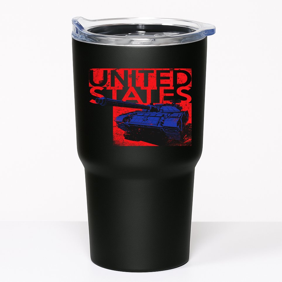United States US Tank  Tumbler