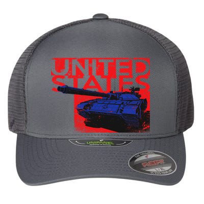 United States US Tank  Flexfit Unipanel Trucker Cap