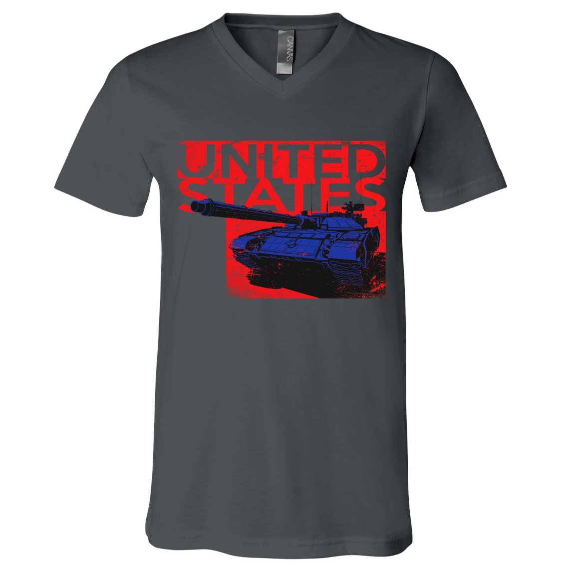 United States US Tank  V-Neck T-Shirt