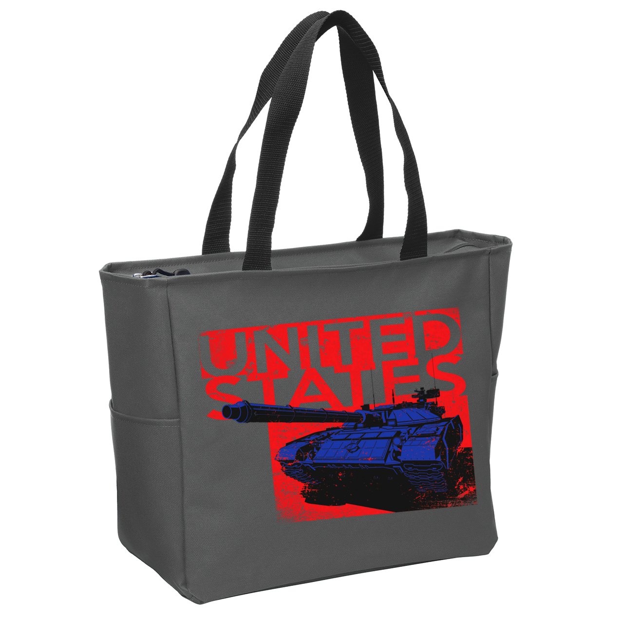 United States US Tank  Zip Tote Bag