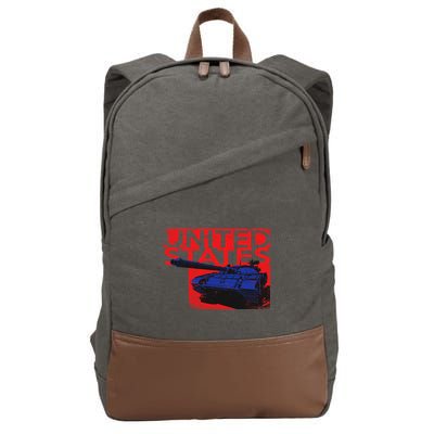 United States US Tank  Cotton Canvas Backpack