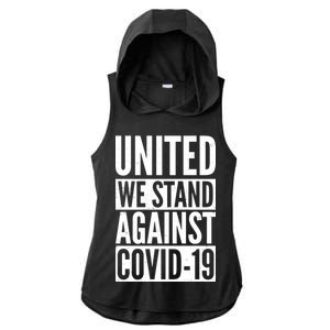 United We Stand Against Covid-19 Ladies PosiCharge Tri-Blend Wicking Draft Hoodie Tank