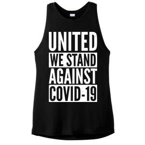 United We Stand Against Covid-19 Ladies PosiCharge Tri-Blend Wicking Tank